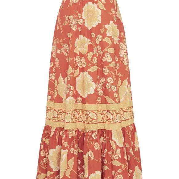 Spell Sloan Maxi Skirt in Ochre SZ XS NWT - Picture 9 of 11